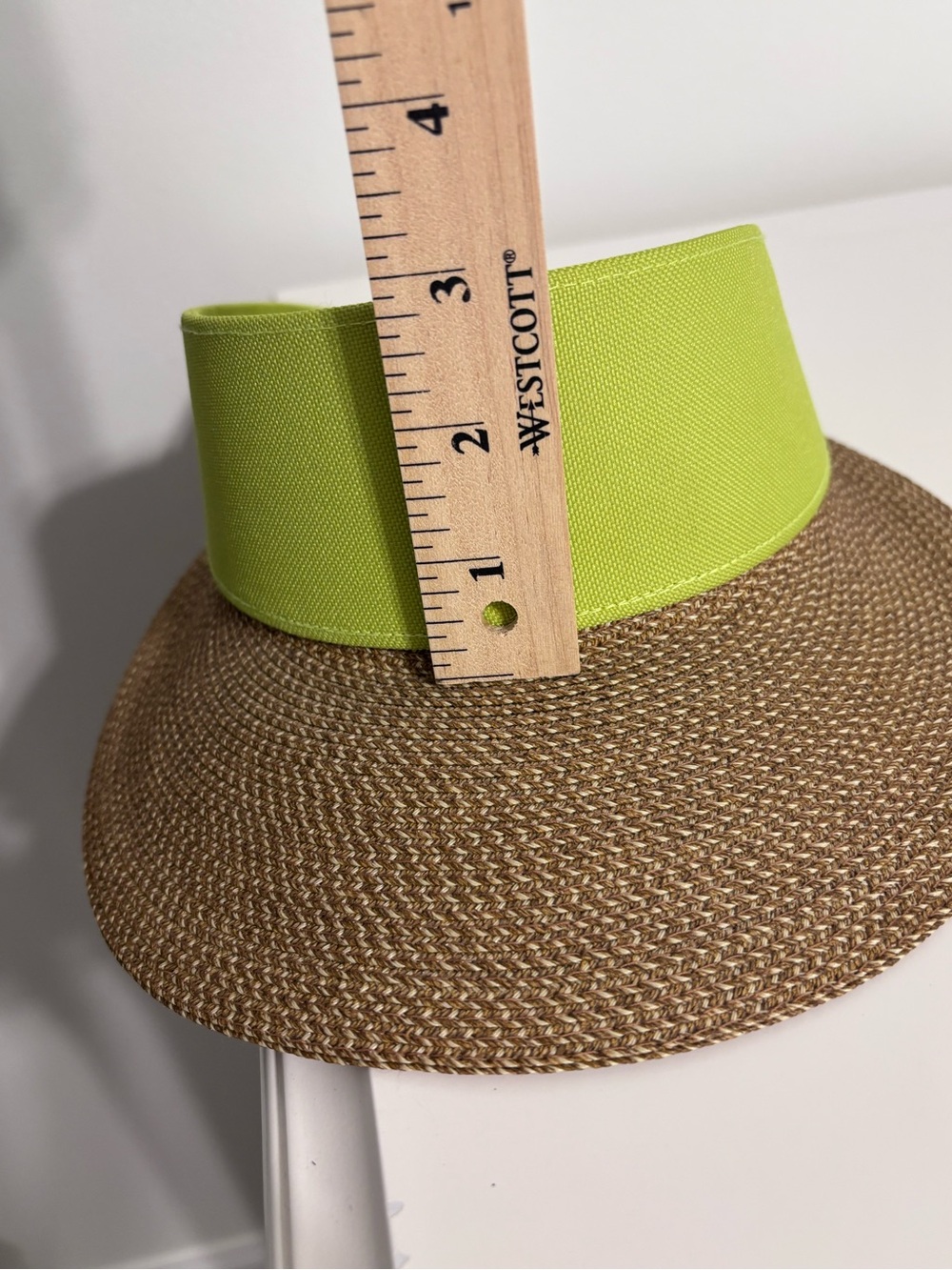 ERIC JAVITS NEW YORK CHAMP VISOR LIME GREEN Squishee UPF 50 Packable Sun Hat EUC - Picture 9 of 11